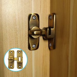 Petit à 90 Degrés Coulissantes Loquet de Porte pour les Portes Intérieures, Double Face de la Porte Ouverte de Verrouillage, Vintage du Verrou de la Porte pour la Cuisine, la Chambre à coucher, - Neuf
