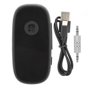 Collier sans fil a80 avec clip, ecouteurs Bluetooth 5.0, adaptateur audio stereo multifonction pour voiture, noir standard - Neuf