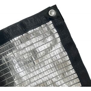 CHECARZHN--NO1-Filet D'Ombrage Aluminium 3X4M Filet De Protection Solaire Voiture Refroidissement 75%-80% Filet De Protection Soleil Frais Chien Voile Ombrage Aluminium Exterieur Avec ?illets Jardin - Neuf