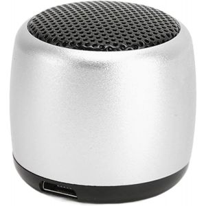 LETNERNY-Mini Haut-Parleur Bluetooth, Haut-Parleurs Sans Fil Portables Avec Caisson De Basses À Son Hd, Petit Haut-Parleur Rechargeable Par Usb Pour L'Extérieur Et L'Intérieur (Argent) - Neuf