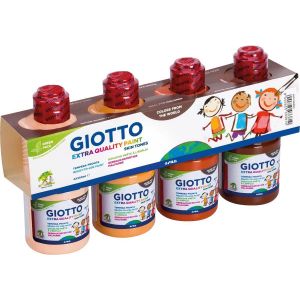 KALANKA-GIOTTO Gouache Extra Quality Skin Tones - Assortiment 4 x 250ml couleurs tons peau - Neuf
