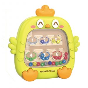 Bloc-notes magnétique pour dessin de poulet, jouet éducatif et éducatif, développe l'expression artistique et la pensée logique, matériau durable et sans danger pour les enfants, jaune-Vert - Neuf
