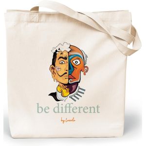 KALANKA-Tote Bag Femme - Sac Cabas Femme Original - Tote Bag Coton 100% Grand 35 x 42 x 8 cm - Sac Fourre Tout en Toile - Neuf