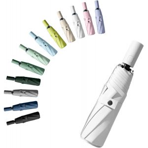CAP-Voyage Parapluie Pliant de Poche,Compact Automatique Ouverture et Fermeture Résistant au UV,Ultra Léger Soli de Petit Parapluie Enfant Sac à Dos pour Homme et Femme Activités de Plein Air - Neuf