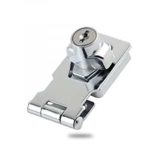 En Alliage de Zinc de Verrouillage les moraillons Moraillon Porte Loquet avec Cadenas et Clé de Verrou Hasp pour les Meubles de la Boîte aux lettres Meuble Tiroir Placard - Neuf