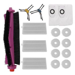Lot de 18 pi&egrave;ces de rechange pour aspirateur V12/J12 Ultra,brosse lat&eacute;rale principale,filtre Hepa,chiffon de nettoyage - Neuf