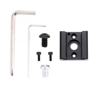 Adaptateur de griffe froide en alliage d'aluminium avec filetage 1/4" pour microphone flash - Neuf