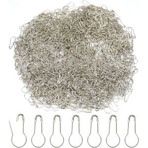 Lot De 1000 Épingles À Nourrice En Métal De 22 Mm En Forme De Poire Pour Marqueurs De Maille,Tricot,Accessoires De Couture (Argent/Hl) - Neuf