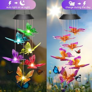 Pièce (Aigle) Décoration De Pâques Maman Femme, Cadeau, Cadeau D'anniversaire, Cadeau De Fête Des Mères, Actionnée Solaire Extérieure Wind Chime, Noël, Cadeau Couple, Jardin Patio, Pergola - Neuf