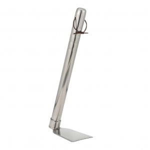 Arracher les mauvaises herbes pour le jardinage - Outil manuel d'&eacute;limination des racines en acier inoxydable, petit outil de d&eacute;sherbage portatif, finition argent&eacute;e - Neuf