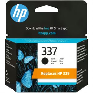 HP 337 - 11 ml - noir - original - cartouche d'encre - pour Officejet 100, 150, K7100; Photosmart C4180, C4190, D5160, D5345, D5360, D5363, D5368 - Neuf