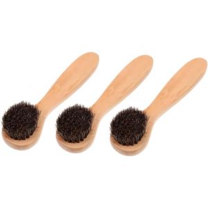 Sjzg-3pi&egrave;ces Brosse Nettoyante Pour Visage Poils Naturels De Accessoire Exfoliant Bois Pour Soin Peau Et Massage Doux Pour Voyage Et Utilisation Quotidienne - Neuf