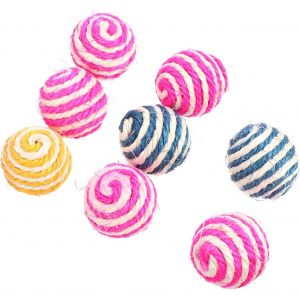 KAL-8Pièces Balles Pour De Jouets À Gratter Résistants Aux Morsures Couleurs Aléatoires Divertissement Durable Pour Combattre Anxiété Et Ennui - Neuf