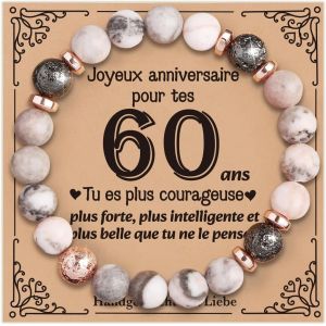 Kalanka-Cadeau Femme - Bracelet Femme, Cadeau Anniversaire Femme, Cadeau 16, 18, 30, 40, 50, 60 Anniversaire Femme,Bracelet Pierre Naturelle Femme Cadeau Pour Maman S?ur Amie Collègues - Neuf