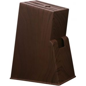 Bo&icirc;te De Rangement Pour Couteaux De Cuisine Imitation Support Stable Pour Cutter Et Ciseaux Organisateur Compact Pour Plan De Travail Domestique - Neuf