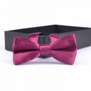 Enfants Noeud Papillon Bébé Garçon Enfant Vêtements Accessoires Couleur Unie Gentleman Chemise Cou Noeud Papillon Coloré Cravates Cadeau--A10 Plum Purple - Neuf