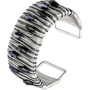 Bracelets Rigides Dor&eacute;s Pour Femmes Bracelet Empilable En Argent Bracelets Vintage De Style Boh&egrave;me Pour Femmes Bracelet Rigide Large Et Ajustable En Or Bijoux Tendance Et Originaux - Neuf