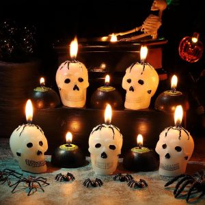Chenquansarl-5 Pièces Bougie Squelette Et 5 Pièces Bougies Globes Oculaires, Drôle Bougies Halloween Crâne Bougies Effrayantes Globes Oculaires Décoration D'halloween Cadeaux Pour Fête D'halloween Ch - Neuf