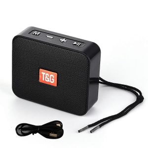 Haut-parleur Bluetooth sans fil T & G 166,prise en charge de la carte USB TF Radio FM Noir - Neuf