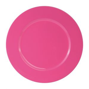 Assiette Pr&eacute;sentation R&eacute;utilisable 33cm Framboise - Neuf