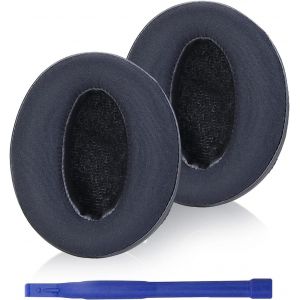 Coussinets d'oreille HD 450BT compatibles avec casque Sennheiser HD 4.50BT, HD 4.50BTNC, HD 4.40BT, HD 350BT - Coussinets avec cuir et mousse à mémoire de forme (noir/gel) - Neuf