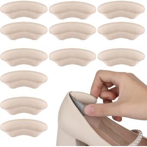 Lot De 6 Paires/12 Coussinets Pour Talons Hauts, Coussinets En Éponge, Protège-Talons Souples, Autocollants Pour Talons Hauts - Neuf