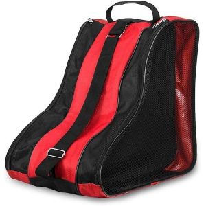 Sac À Patins 3 Couches Résistant À L'eau Et Durable Avec Maille Respirante, Sangle Réglable Et Rembourrage De Protection Pour Patins Et Chaussures - Neuf