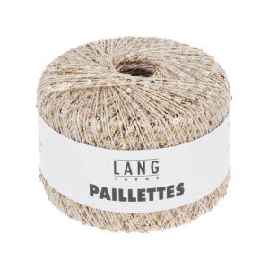 Fil Complément Paillettes - Lang Yarns. Color : 0002 Ecru - Neuf