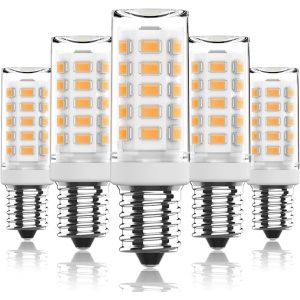 Ampoule Led E14 Blanc Chaud 2700k, Ampoule De Ma&iuml;s E14 3w /350lm Ampoule Incandescente Remplacement 30w Ampoule Halog&egrave;ne,Ac 220-240v Petite Ampoule Bougie &Agrave; Vis Edison, Non Dimmable, 5 Pi&egrave;ces - Neuf