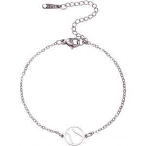 Kal-Acier Inoxydable Délicat Tennis Pendentif Bracelet Femme Joueur De Tennis Collier Boucle D'oreille À La Mode Sport Balle Bijoux - Neuf