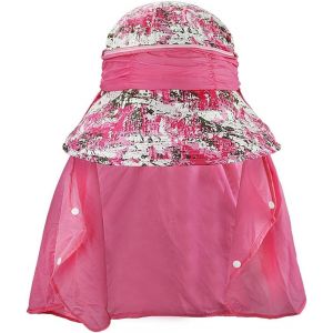 Kal-Chapeau De Soleil Femme Avec Protège Nuque Amovible Casquette Grande Visière Femme Casquette Protection 360°Contre Le Soleil Casquette Anti Uv Pour Plage Randonnée Jardin Camping Pêche - Neuf