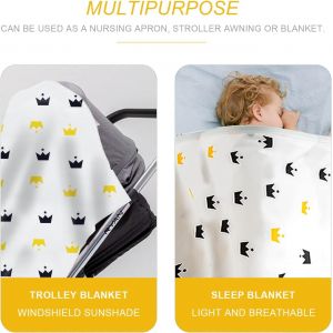 Tablier D'allaitement Pour Bébé (The Pony), En Coton, Respirant, Bretelles Réglables, Protection Complète De La Vie Privée - Neuf