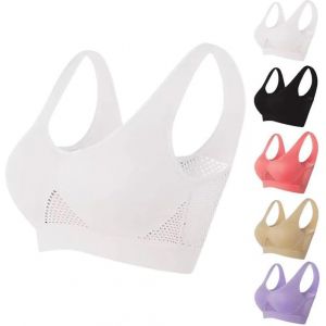 2024 Nouveau Soutien-Gorge D'air D'ascenseur Fraîche Respirant, Soutien-Gorge À Air De Grande Taille Et Soutien-Gorge De Sports En Filetage Confortable Pour Femmes - Neuf
