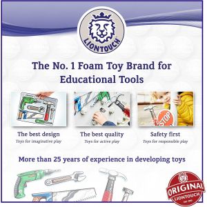 Jeux d'Outils pour Petits Gar&ccedil;ons -1 an+ | Feuille de Mousse avec Perceuse Electrique Jouet, Marteau, Scie, Tournevis, Cl&eacute; & Clou | Kit D'apprentissage Educatif Pour Le Jeu De Construction - Neuf