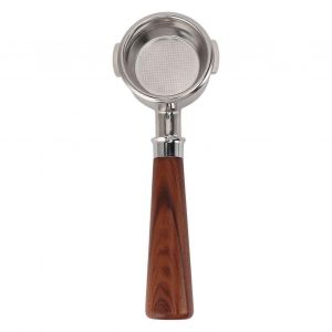 58mm sans fond nu porte-filtre universel machine à café à deux oreilles porte-filtre à café en acier inoxydable type A1 branche d'acide rouge - Neuf