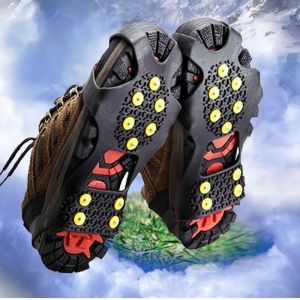 Crampons Pour Chaussures, Crampons &Agrave; Chaussures, Taille L, Griffes &Agrave; Chaussures, Crampons Pour Chaussures En Hiver Avec Un Pack De 10 Crampons &Agrave; Neige - Neuf