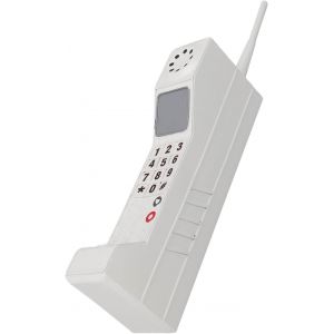 Téléphone Portable rétro,Simulation de téléphone Portable en Brique à l'ancienne,Modèle de téléphone Portable Classique pour la Maison,la scène,la fête,la décoration (Blanc).[U109] - Neuf