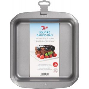 Moule À Gâteau Carré 20 Cm Antiadhésif Et Répartition Uniforme De La Chaleur Idéal Pour Gâteaux, Lasagnes Ou Hachis Parmentier Acier Au Carbone, Poignées Larges, Compatible Lavevaisselle - Neuf