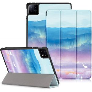 Etui Coque Housse De Protection Pour Xiaomi Mi Pad 6/Mi Pad 6 Pro 11 Pouces Tablette 2023 Tri-Fold Smart Folio Tablet Case With Auto Wake,Cerf - Neuf