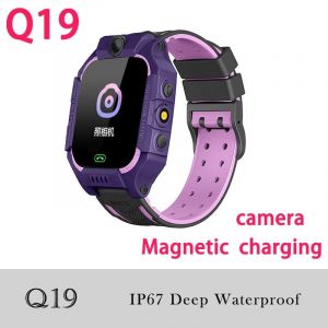 Montre Connectée Q19 Pour Ios Et Android, Étanche Ip67 A28 Q12, Avec Carte Sim Et Photo, Cadeau Pour Enfants.Purple Ip67.Children - Neuf