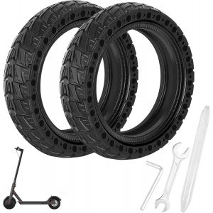 Full Tyre For Xiaomi M365 / Pro / 1s / Pro 2 / Essential Electric Scooter 8.5 Inches, 8 1/2 X2 Wheel Replacement For Front/Rear Scooter, Anti-Puncture - Neuf
