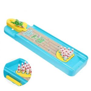 L Jouet Pour Enfant 34x10x2.5cm Jeux De Soci&eacute;t&eacute; Enfants 10 Pi&egrave;ce Bowling Kit De Jeu Interactif &Eacute;ducatif Lanceur Jeux De Puzzle - Neuf