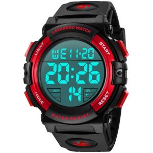 Montre Num&eacute;rique Pour Homme Montres Militaires De Sport 5atm Chronographe Ext&eacute;rieur &Eacute;tanche Montres Militaires Pour Hommes Avec &Eacute;clairage Arri&egrave;re Led/Alarme/Date.[J79] - Neuf