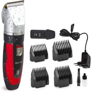 Rfc-208 Kit De Toilettage Pour Animaux De Compagnie Silencieux Et Silencieux Avec Technologie Turbo Sense Et 4 Embouts Pour 25 Longueurs De Coupe, Tondeuse Sans Fil Rechargeable Pour Animaux - Neuf