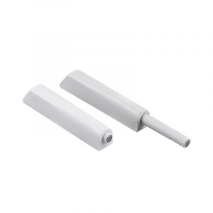 2 Pièces Blanc-Poussoir D'Ouverture De Porte À Pousser Pour Ouvrir Ouvre-Porte Ferme-Porte - Neuf