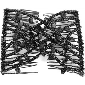 Peignes De Cheveux Perles Barrettes &Eacute;lastiques Peigne &Eacute;l&eacute;gant &Eacute;pingles &Agrave; Cheveux De Cheveux Extensible Double Clips Pour Cheveux Femmes Filles Outil De Coiffure Diy Accessoire Pour Cheveux - Neuf