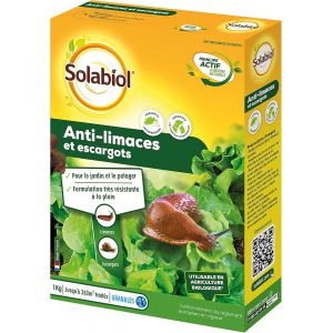 Anti-Limaces & Escargots - 1 Kg - Granul&iquest;&iquest;s - R&iquest;&iquest;sistant ? La Pluie - Pr&iquest;&ordm;t ? l'emploi - Utilisable en Agriculture Biologique SOLIMA1000 - Neuf