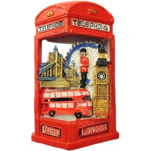 Aimant De Réfrigérateur 3d Londres Angleterre Cabine Téléphonique Style Voyage Souvenir Décoration Maison Et Cuisine, Cadeau - Neuf