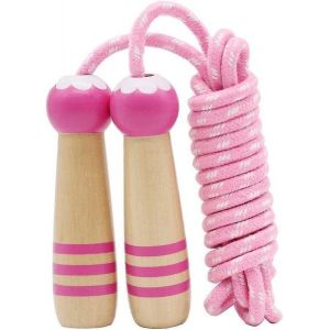 Corde À Sauter Réglable En Coton De 7 Pieds Pour Enfants - Poignée En Bois Ergonomique, Antidérapante, Parfaite Pour Les 5 Ans Et Plus, Cadeau De Fitness Amusant ! - Neuf