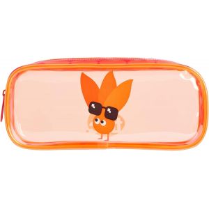 MAA-Tinc Black Transparent PVC School Pencil Case | Travel & Cosmetic Bag - Neuf